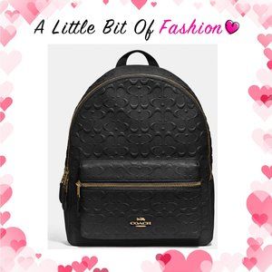 Coach F49498 Medium Charlie Backpack Black